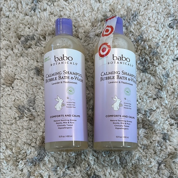 Babo Botanicals Lavender & Meadowsweet Calming Shampoo, Bubble Bath & Wash - Picture 1 of 4